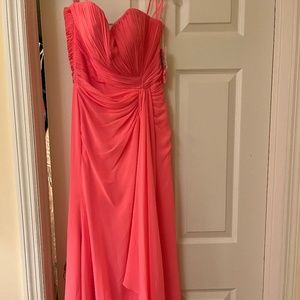 Fancy Coral long gown
